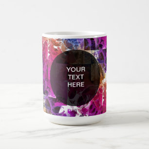 Taza De Café Arte fractal de apofisis - plantilla web de araña