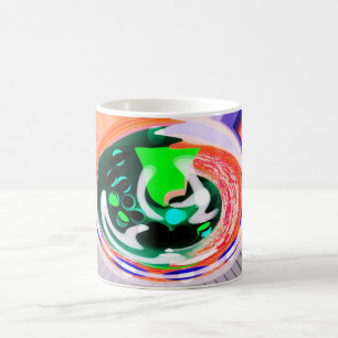 Taza De Café Arte funky de Alien Earth Planet
