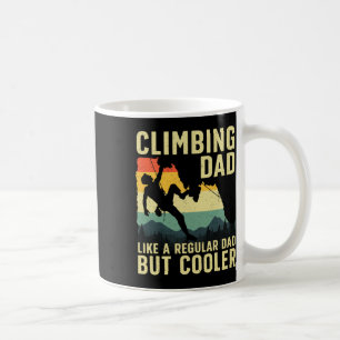 Taza De Café Arte genial de escalada para hombres, papá escalad