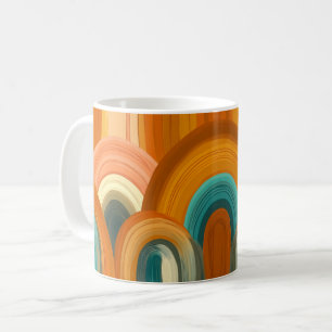Taza De Café Arte geométrico de arca. Retro vintage