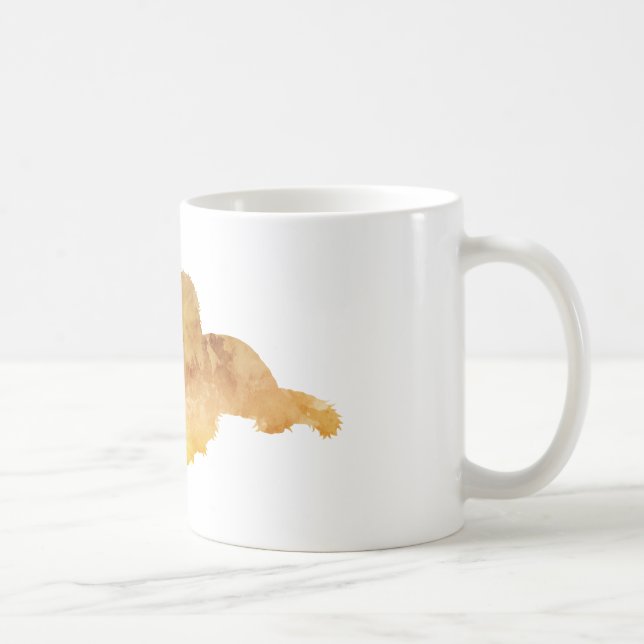 Taza De Café Arte Goldendoodle (Derecha)