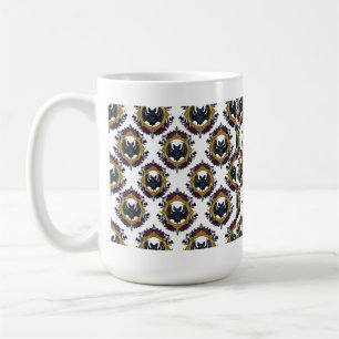 Taza De Café Arte gótico de Halloween retrato de murciélago vic