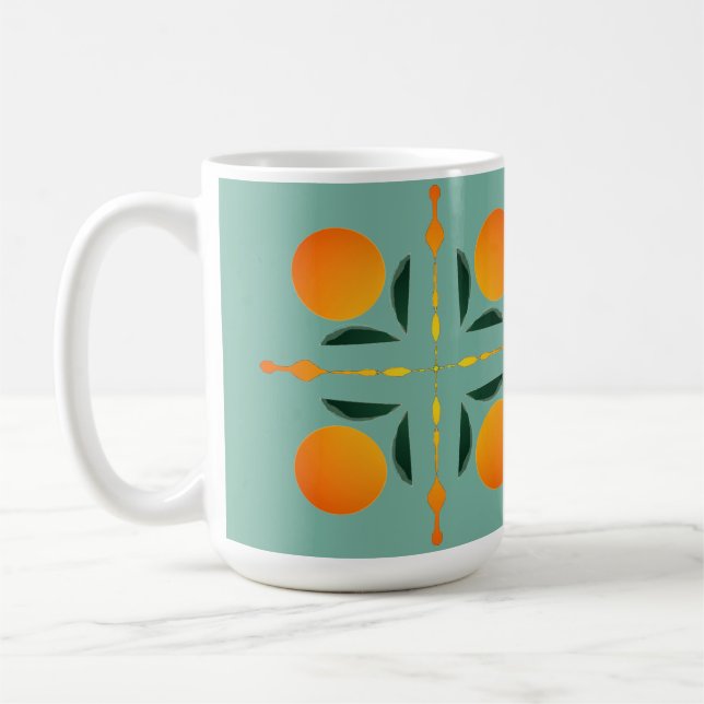 Taza De Café Arte gráfico de cítricos (Izquierda)
