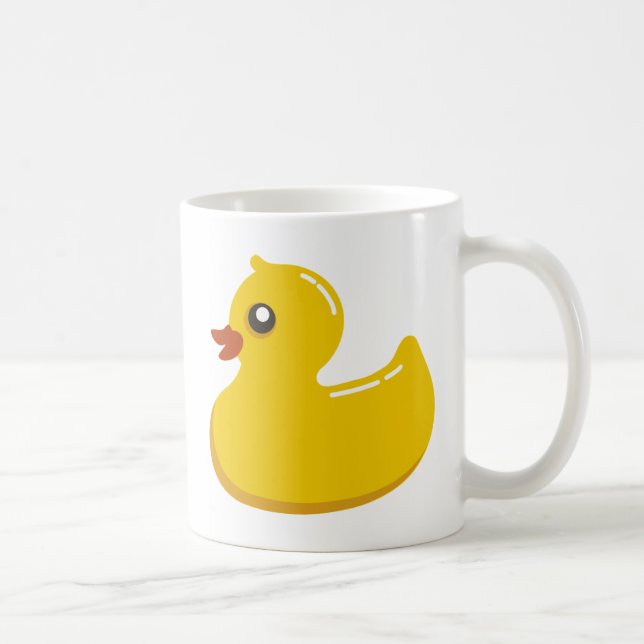 Taza De Café Arte gráfico de goma amarillo de Duckie (Derecha)