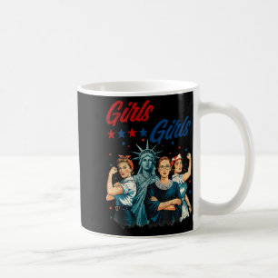 Taza De Café Arte gráfico feminista patriótico de Girl Will Gir