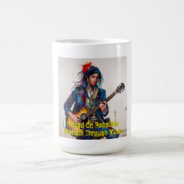 Taza De Café Arte guitarista de Chica rebelde personalizado Ins
