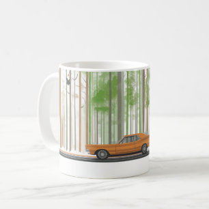 Taza De Café Arte impreso de coches americanos clásicos, Coches