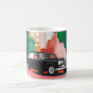 Taza De Café Arte impreso de coches americanos clásicos, Coches