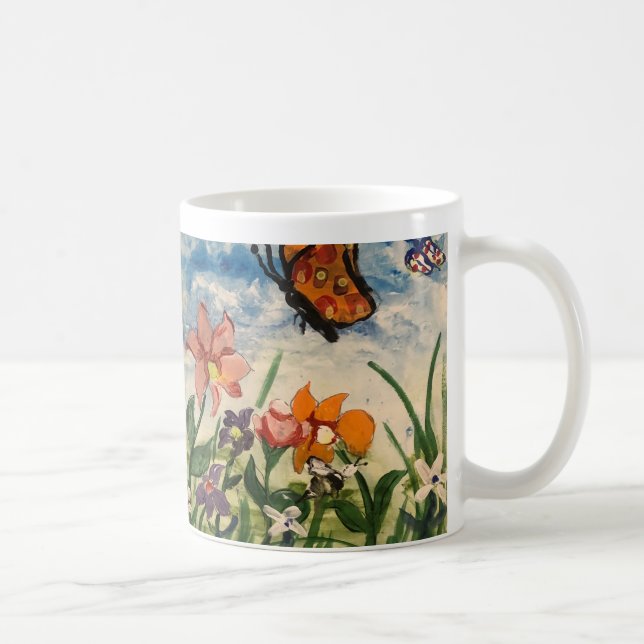 Taza De Café Arte infantil lindo (Derecha)