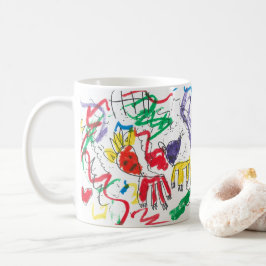 Taza De Café Arte inspirado en Basquiat de Charlotte