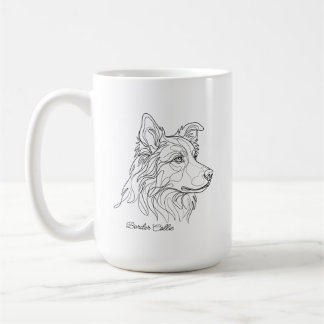 Taza De Café Arte lineal minimalista monocromático de Border Co