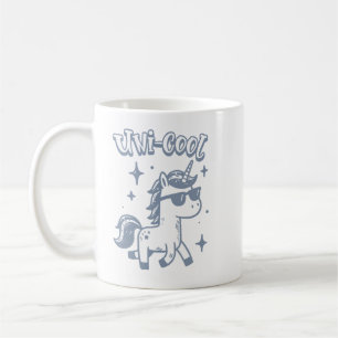 Taza De Café Arte Mágico Divertido de Fantasía de Unicornio Div