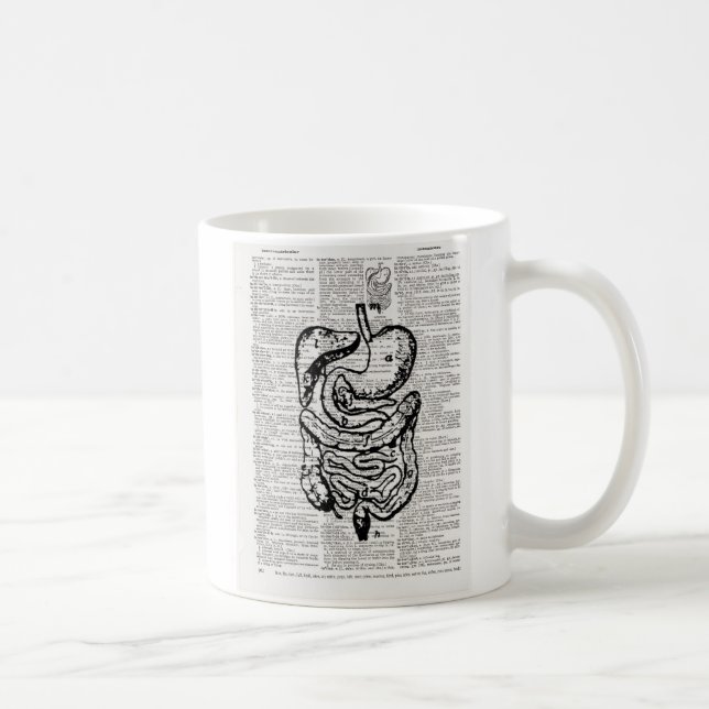 Taza De Café Arte médico del diccionario del ilustracion (Derecha)