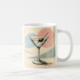 Taza De Café Arte minimalista pastel modernista de mediados de 