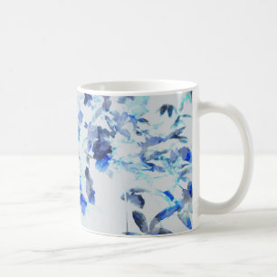 Taza De Café Arte moderno y moderno de estampado floral/floral