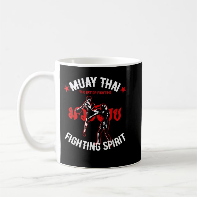 Taza De Café Arte Muay Tailandés De Luchar Contra El Gimnasio R (Izquierda)