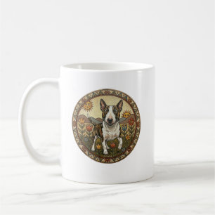 Taza De Café Arte Naif Caprichoso Bull Terrier