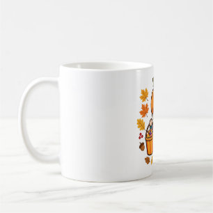Taza De Café Arte Otoñal Encantador Gnomo De Halloween