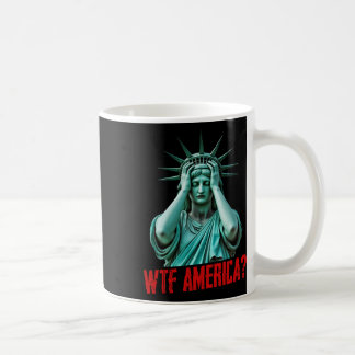 Taza De Café Arte político anti-Trump Estatua de la Libertad Am