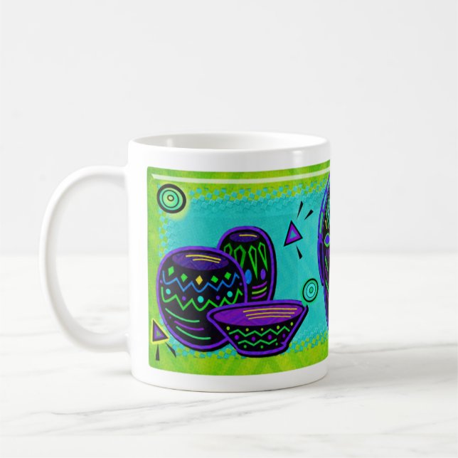 Taza De Café Arte pop africano artístico (Izquierda)