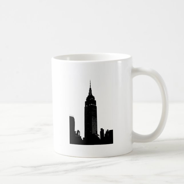 Taza De Café Arte pop blanco y negro en Nueva York (Derecha)