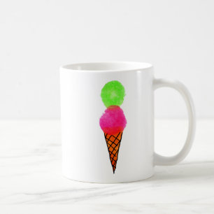 Taza De Café Arte pop con crema de hielo