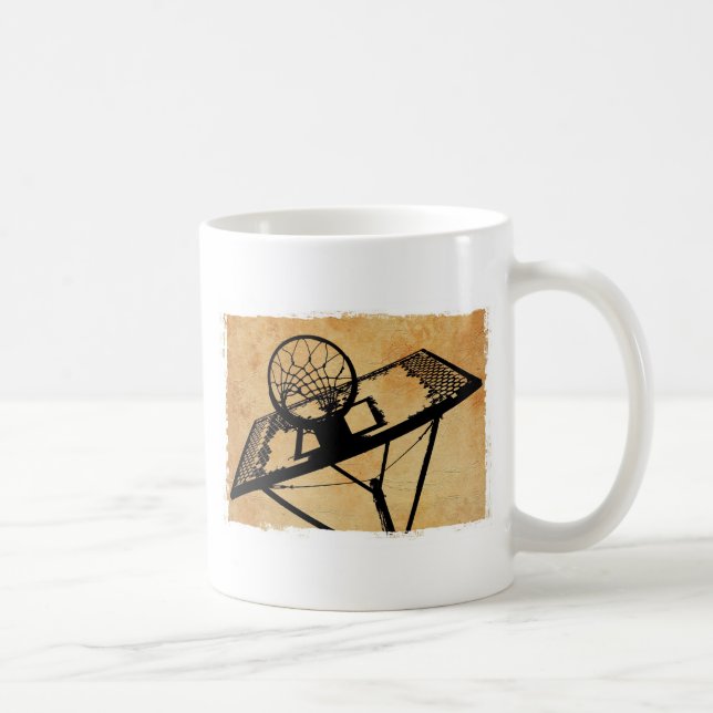 Taza De Café arte pop de baloncesto (Derecha)