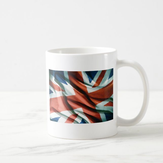 Taza De Café Arte pop de bandera británica (Derecha)