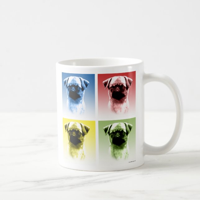 Taza De Café Arte pop de Bruselas Griffon (Derecha)