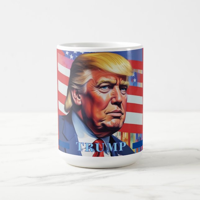 Taza De Café Arte pop de Donald Trump (Centro)