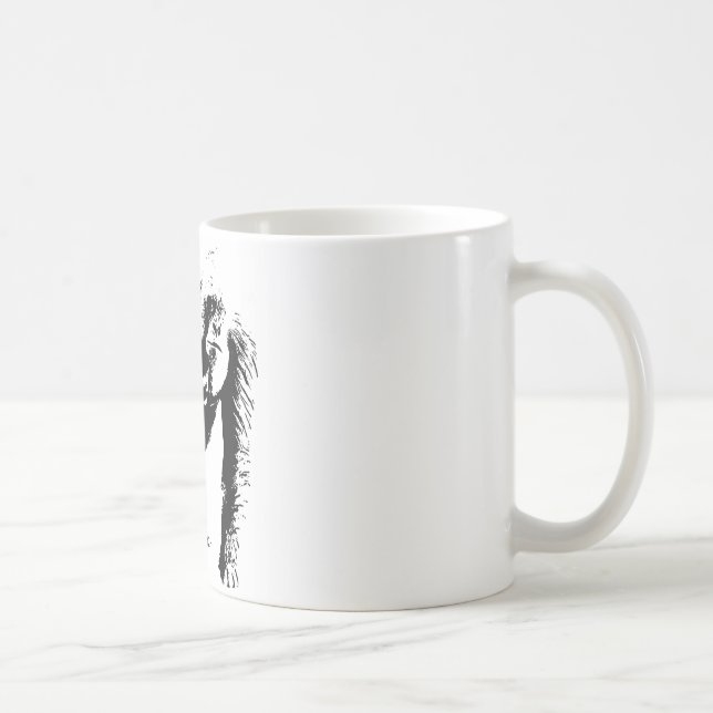 Taza De Café Arte pop de gorila (Derecha)