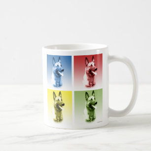 Taza De Café Arte pop de Malinois del belga