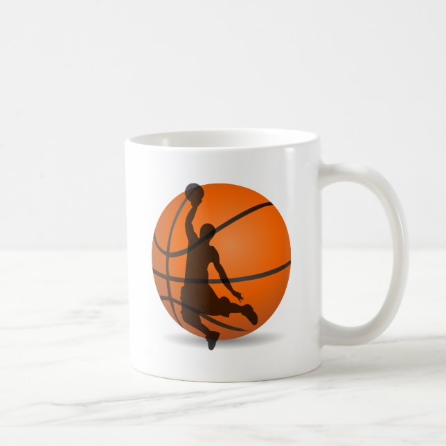 Taza De Café arte pop de un jugador de baloncesto (Derecha)