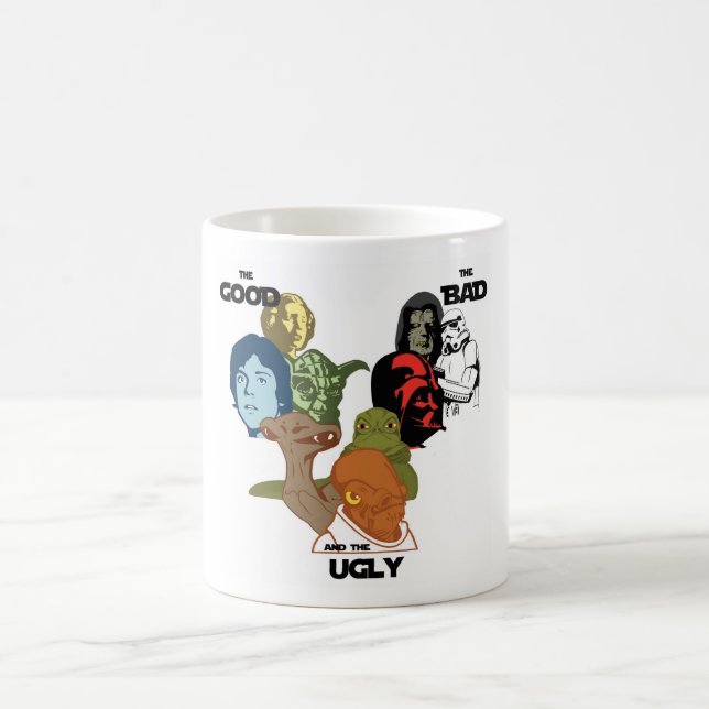 Taza De Café Arte pop del espacio, Sci Fi Art. (Centro)