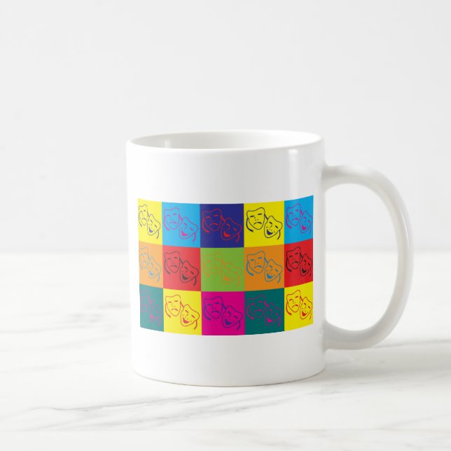 Taza De Café Arte pop del teatro (Derecha)