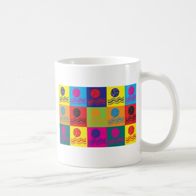 Taza De Café Arte pop del water polo (Derecha)