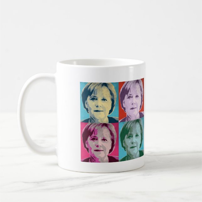 Taza De Café Arte pop Merkel - - (Izquierda)