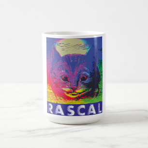 Taza De Café Arte Pop Psicodélico Gato de Cheshire Pillo Alice