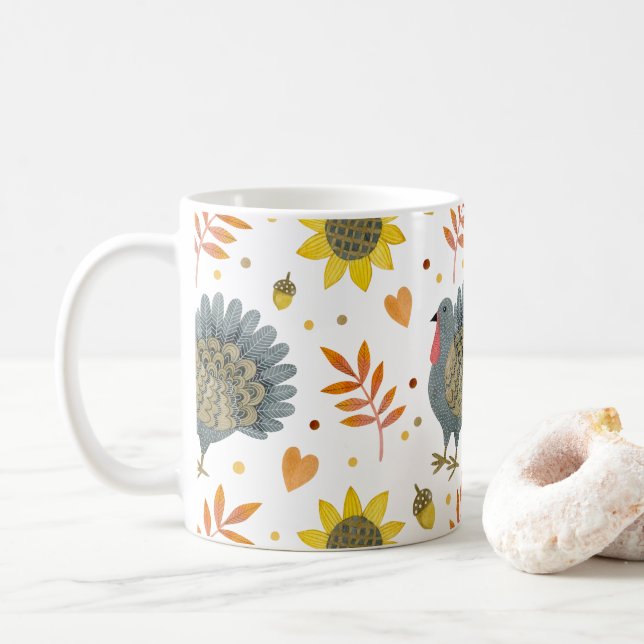 Taza De Café Arte Popular Coffee Mug (Con donut)