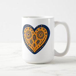 Taza De Café Arte Popular del Corazón