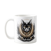Arte Regal Egipcio de Gato Negro