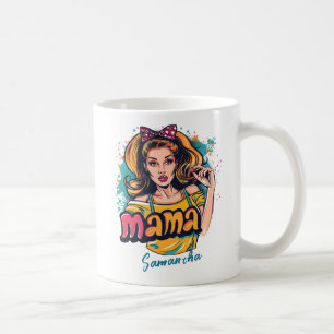 Taza De Café Arte Retro Mama Pop Personalizado (10)