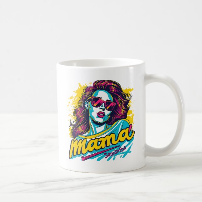 Taza De Café Arte Retro Mama Pop Personalizado (12) (Derecha)
