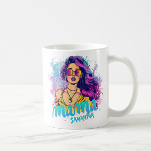 Taza De Café Arte Retro Mama Pop Personalizado (15)