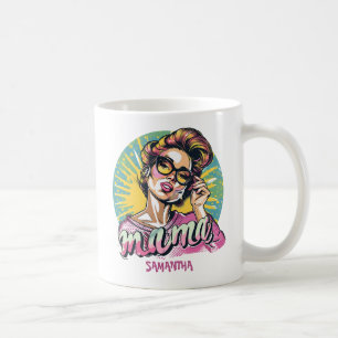 Taza De Café Arte Retro Mama Pop Personalizado (16)