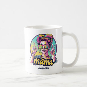 Taza De Café Arte Retro Mama Pop Personalizado (19)