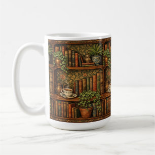 Taza De Café Arte retro para amantes de los libros
