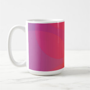 Taza De Café Arte rosa, naranja, moderno, sencillo, fresco y de