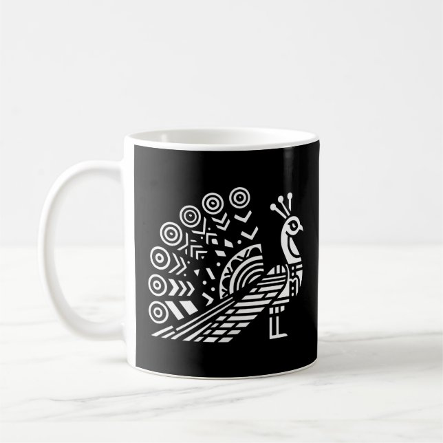 Taza De Café Arte tribal geométrico elegante (Izquierda)