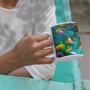 Taza De Café Arte Tropical Fish Spektrel